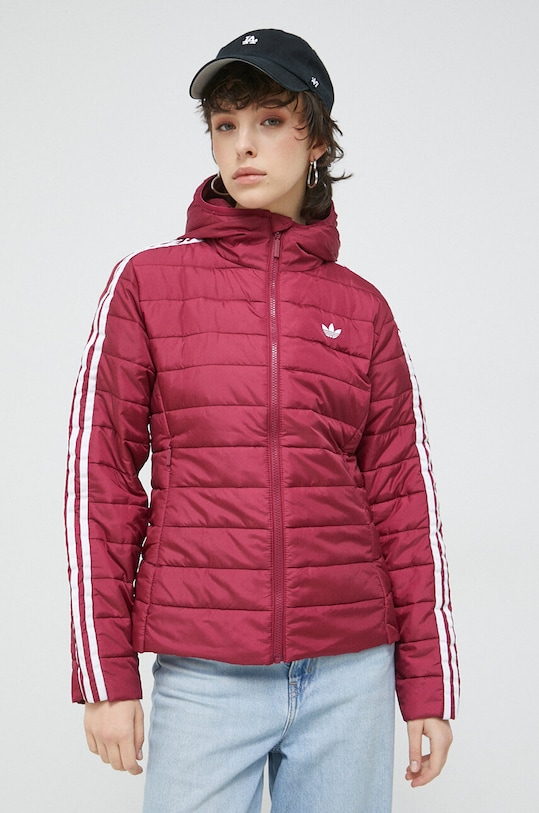 adidas Originals rövid kabát nem bélelt burgundia HS6769
