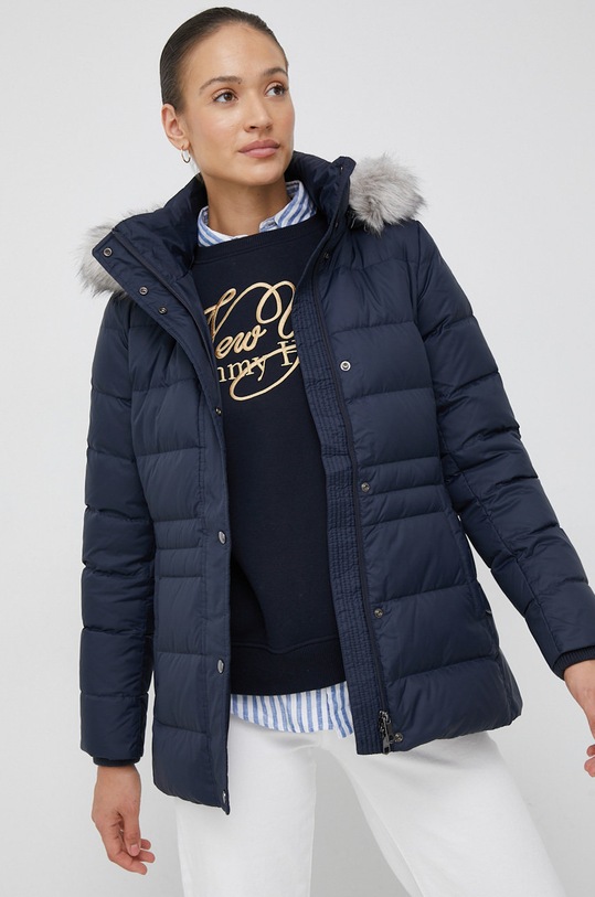 Tommy Hilfiger kurtka puchowa pozostałe granatowy WW0WW37486.9BYY