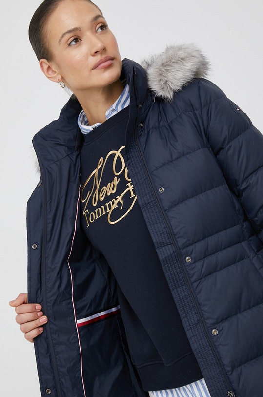 Tommy Hilfiger kurtka puchowa WW0WW37486.9BYY granatowy