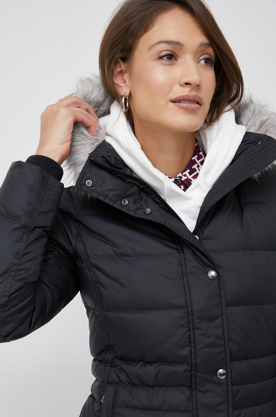 Tommy Hilfiger kurtka puchowa czarny WW0WW37486.9BYY