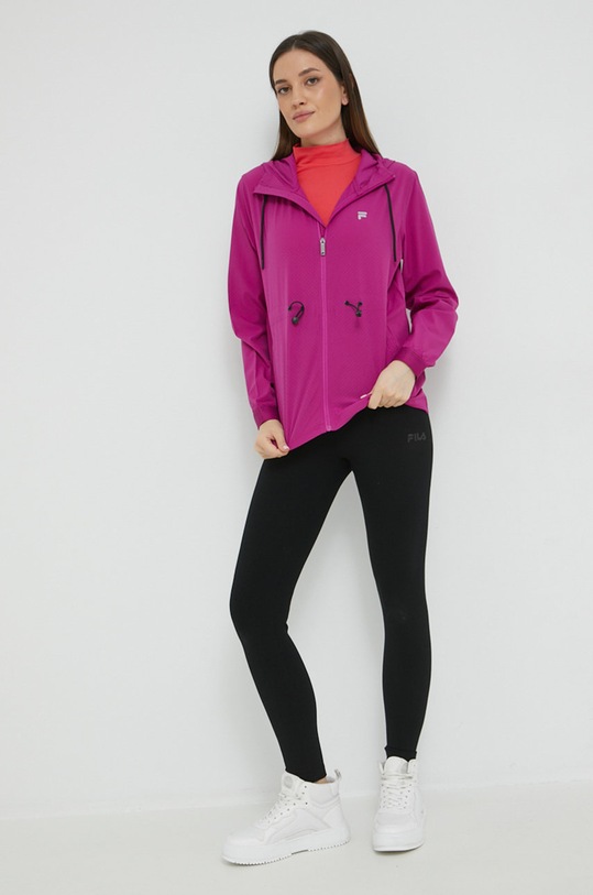 Μπουφάν για τρέξιμο Fila Racine FAW0199 μωβ AW22
