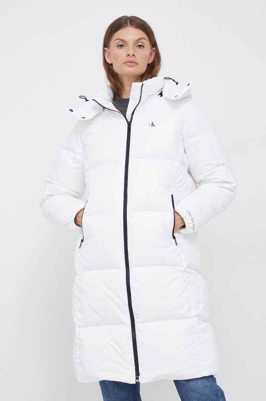 Calvin Klein Jeans geaca de puf cu captuseala alb J20J219820.9BYY