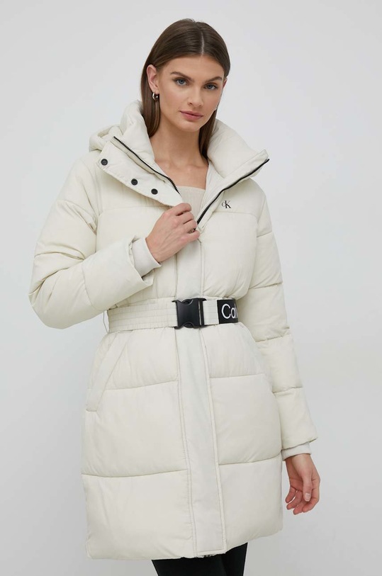 Bunda Calvin Klein Jeans s podšívkou béžová J20J219829.9BYY