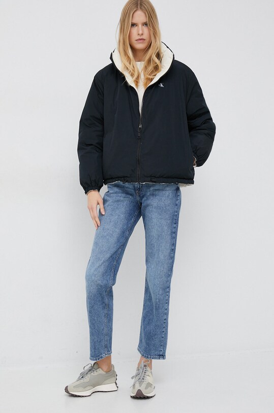 Ρούχα Μπουφάν δυο όψεων Calvin Klein Jeans J20J219841.9BYY μαύρο
