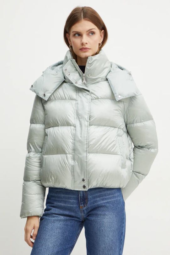 Μπουφάν με επένδυση από πούπουλα Patrizia Pepe άλλο γκρί 2O0050.A9M0