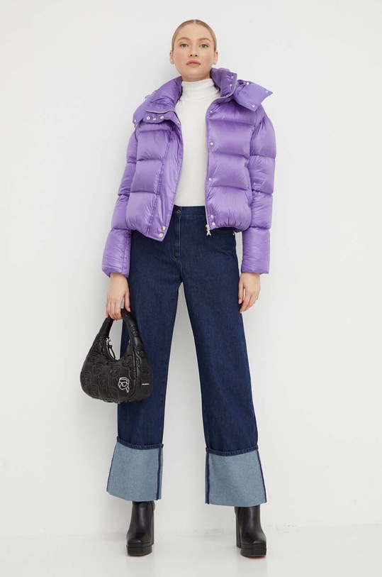 Patrizia Pepe kurtka puchowa 2O0050.A9M0 fioletowy AW25