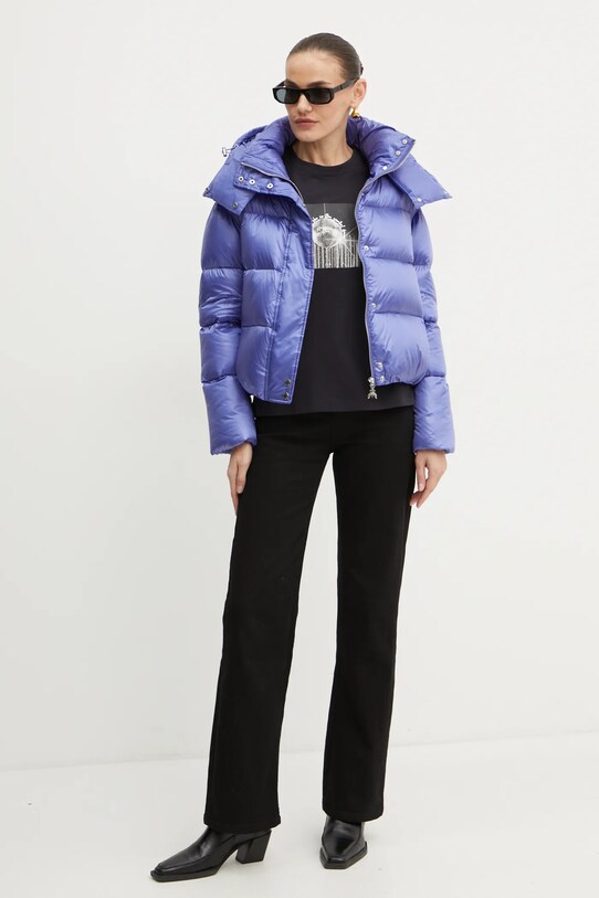 Пуховая куртка Patrizia Pepe 2O0050.A9M0 фиолетовой AW24