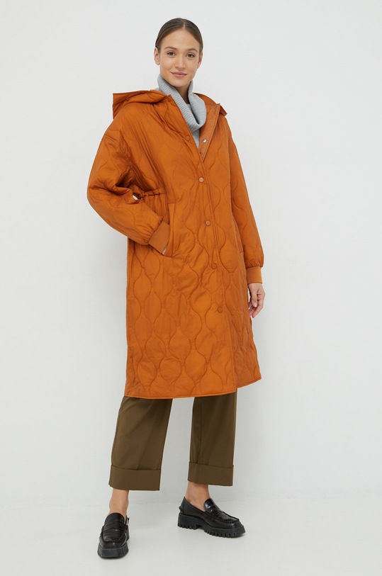 Bunda United Colors of Benetton oversize oranžová 25WUDN00T.37D