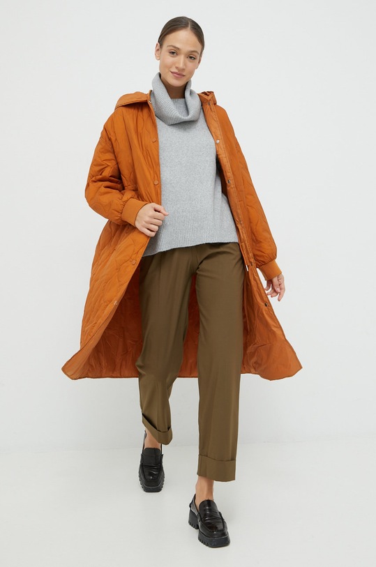 Bunda United Colors of Benetton 25WUDN00T.37D oranžová AW22