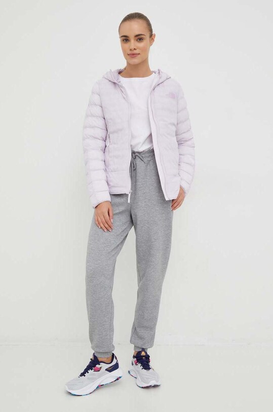 The North Face kurtka sportowa Thermoball 50/50 NF0A7ULQ6S11 fioletowy AW22