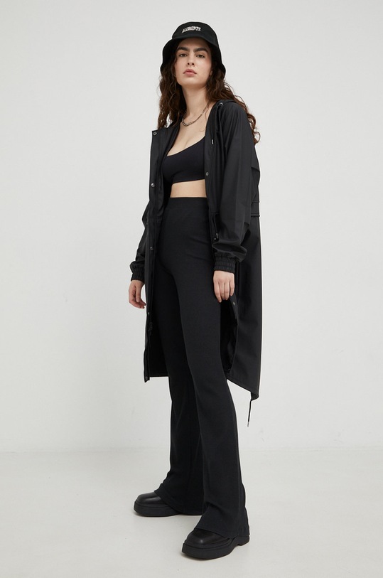 Αδιάβροχο μπουφάν Rains 18550 String Parka 18550.01 μαύρο AW23