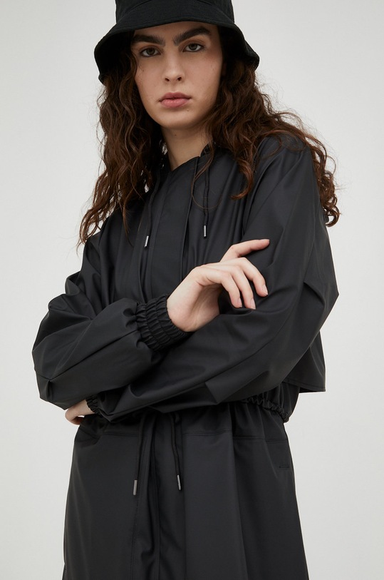 Αδιάβροχο μπουφάν Rains 18550 String Parka μαύρο 18550.01