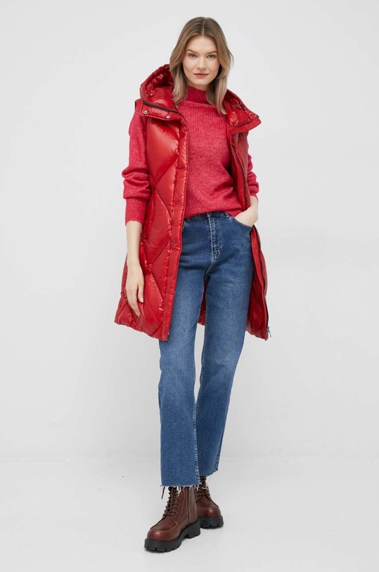 Αμάνικο από πούπουλα Hetrego Dixie 8M722 κόκκινο AW22