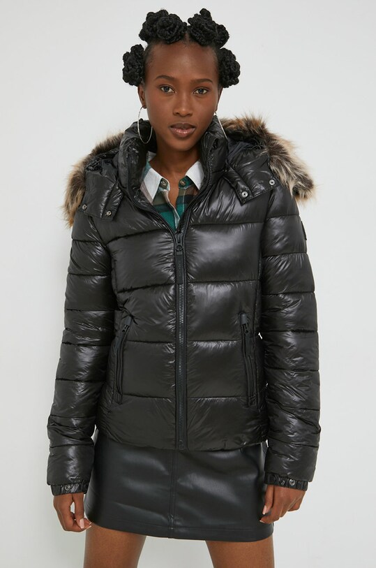 Superdry kurtka pozostałe czarny W5011403A.02A