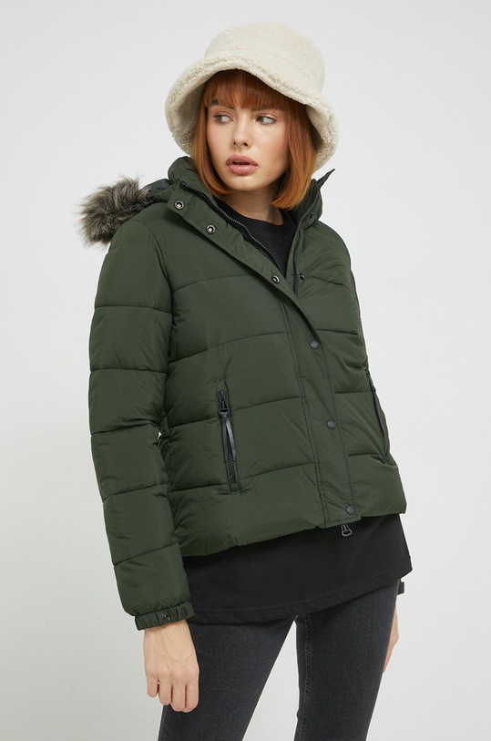 Superdry rövid kabát szigetelt zöld W5011178A.LO3