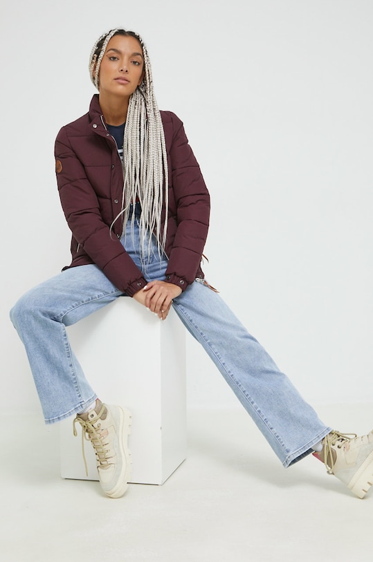 Superdry kurtka bez kaptura bordowy W5011183A.04P