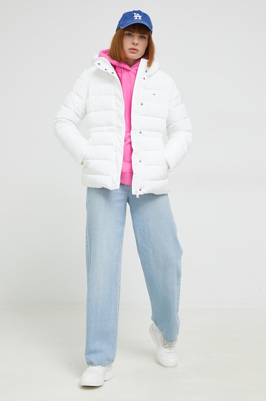 Μπουφάν Tommy Jeans DW0DW14302.9BYY λευκό AW22
