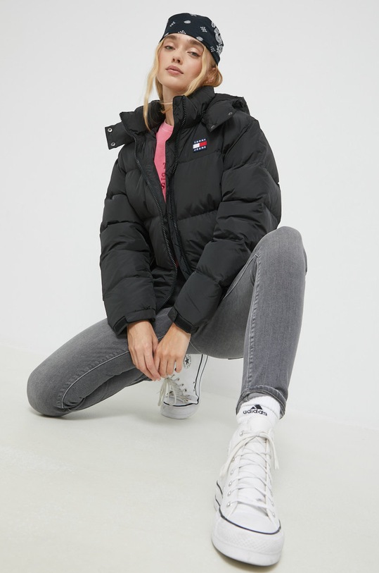 Tommy Jeans kurtka puchowa pozostałe czarny DW0DW14661.9BYY