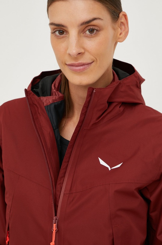Salewa kurtka outdoorowa Fanes 00.0000028443 bordowy