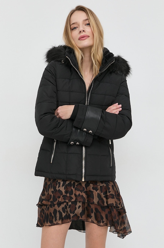 Péřová bunda Morgan přechodné černá GNINAE.NOIR