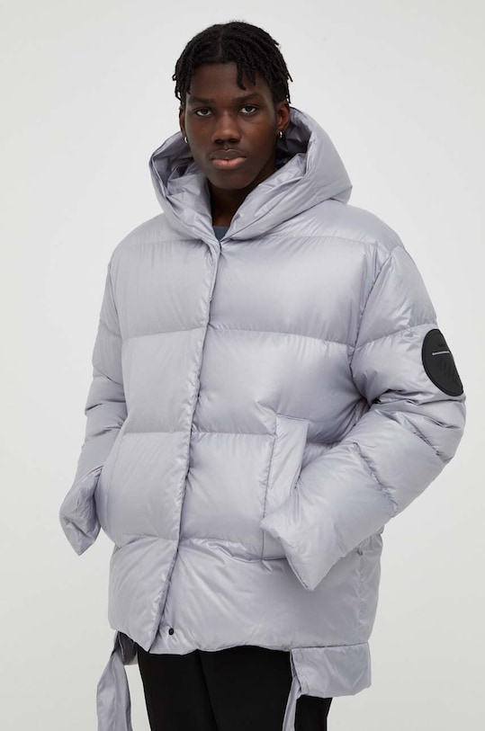 Μπουφάν με επένδυση από πούπουλα MMC STUDIO Jesso γκρί JESSO.BASIC