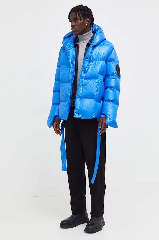 Μπουφάν με επένδυση από πούπουλα MMC STUDIO Jesso μπλε JESSO.BASIC
