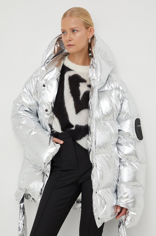 MMC STUDIO geaca de puf Jesso Gloss JESSO.GLOSS argintiu