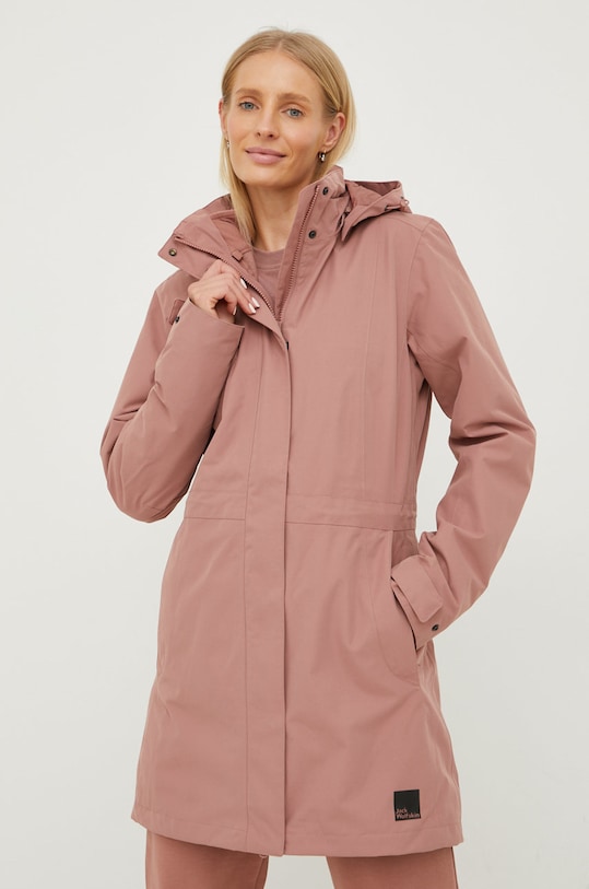 Μπουφάν Jack Wolfskin Ottawa 1107244 ροζ AW22