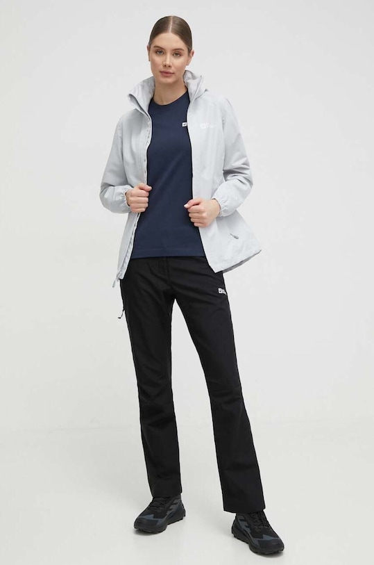 Jack Wolfskin kurtka outdoorowa Stormy Point 1111202 szary SS24