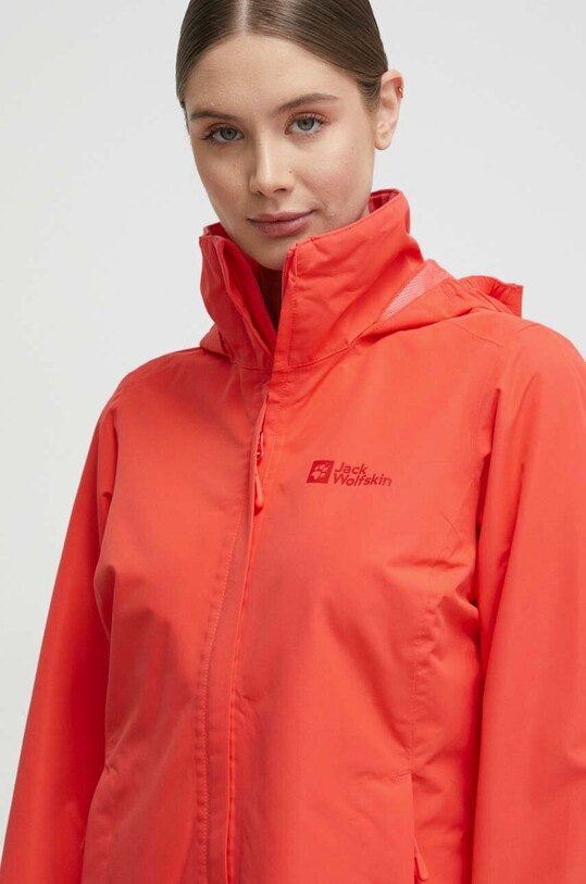 Turistická bunda Jack Wolfskin STORMY POINT 2L JKT červená 1111202