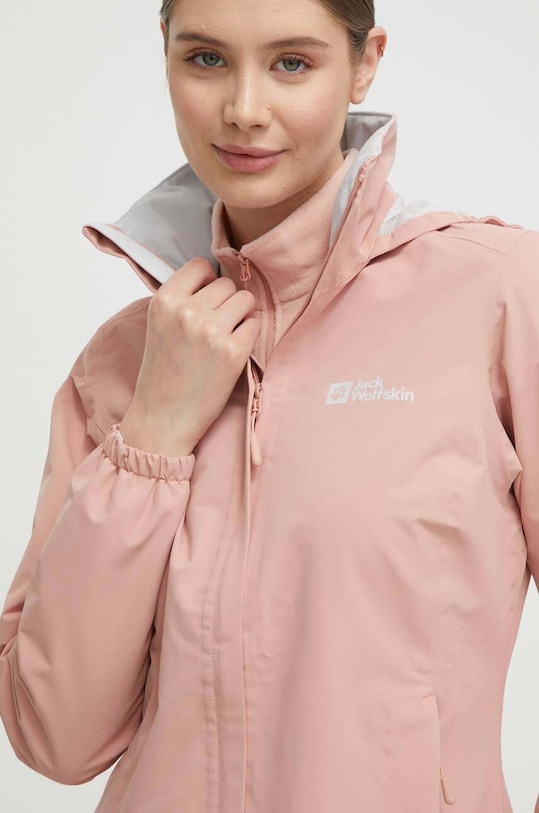 Turistická bunda Jack Wolfskin STORMY POINT 2L JKT ružová 1111202