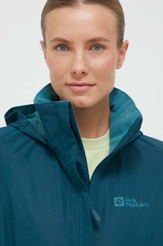 Jack Wolfskin kurtka outdoorowa Stormy Point 2L zielony 1111202