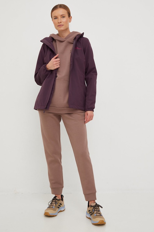 Jack Wolfskin kurtka outdoorowa Stormy Point 2L 1111202 fioletowy SS24