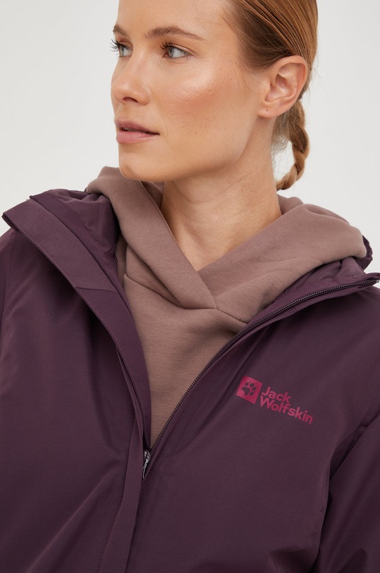 Jack Wolfskin kurtka outdoorowa Stormy Point 2L fioletowy 1111202