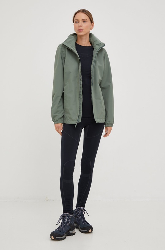 Jakna outdoor Jack Wolfskin STORMY POINT 2L JKT 1111202 zelena SS24