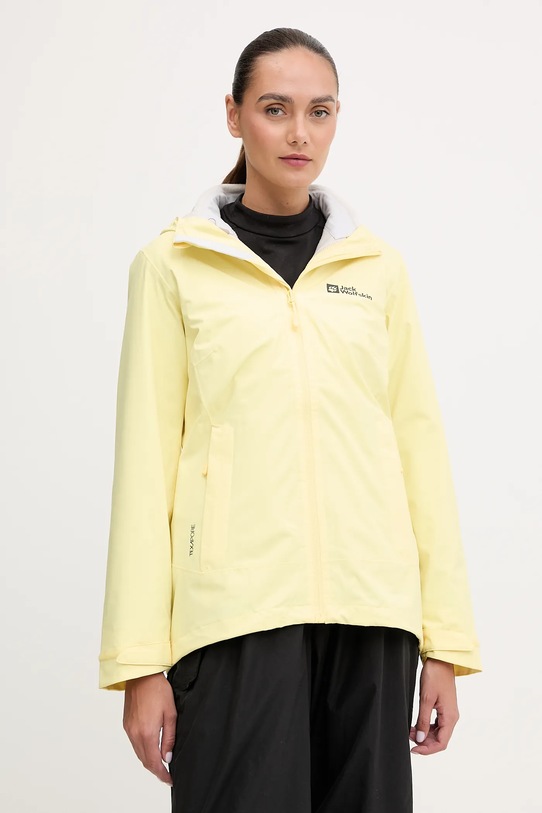 Μπουφάν Jack Wolfskin Moonrise 3in1 άλλο κίτρινο 1115621