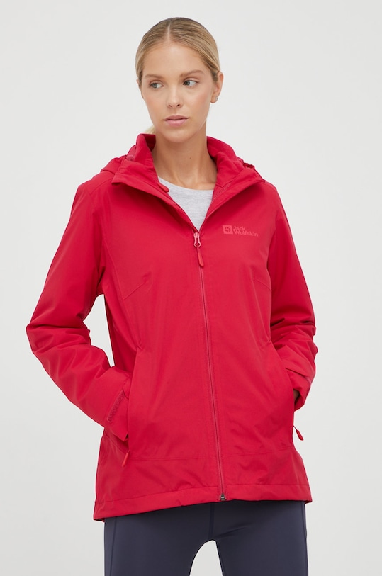 Outdoorová bunda Jack Wolfskin Moonrise 3in1 přechodné růžová 1115621