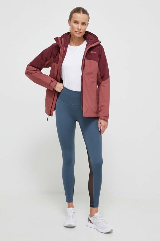 Odzież Jack Wolfskin kurtka outdoorowa Feldberg 3in1 1115661 różowy