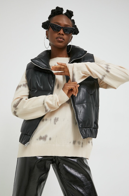 Abercrombie & Fitch vesta cu captuseala negru KI144.2054.900