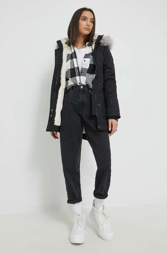Hollister Co. parka KI344.2320.901 czarny AW22