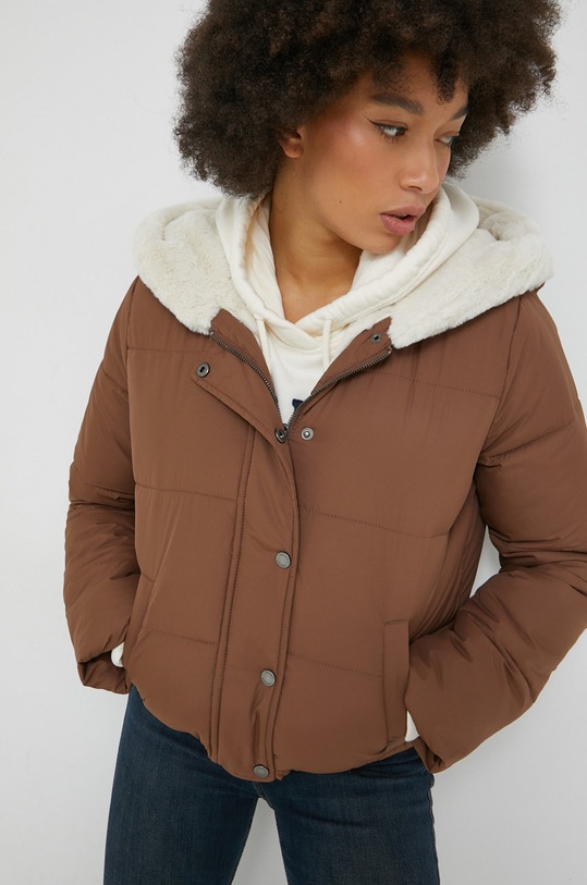 Hollister Co. kurtka KI344.2642.420 brązowy AW22