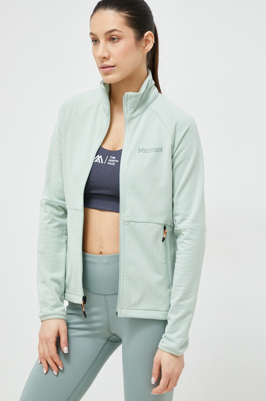 Marmot hanorac Leconte Fleece uni verde 12810.
