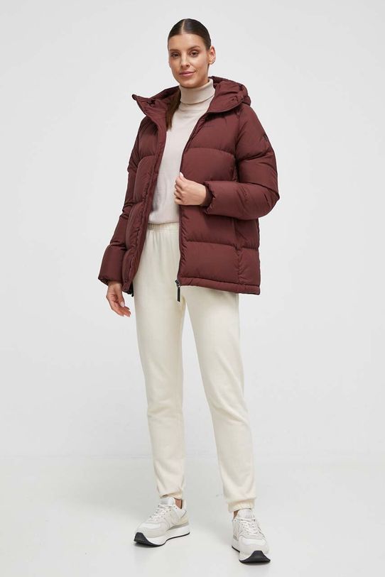Páperová bunda Peak Performance G77952 hnedá AW24