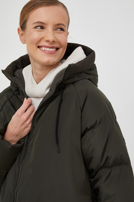 Μπουφάν με επένδυση από πούπουλα Peak Performance πράσινο G77949