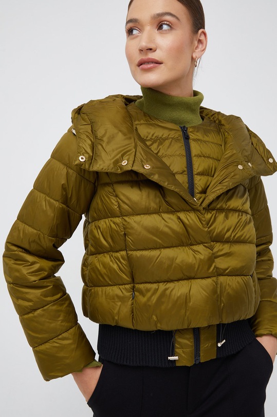 Куртка Sisley с капюшоном зелёный 20JBLN00Z.80T