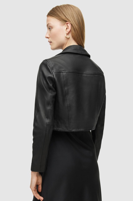 Kožený křivák AllSaints černá WL166X