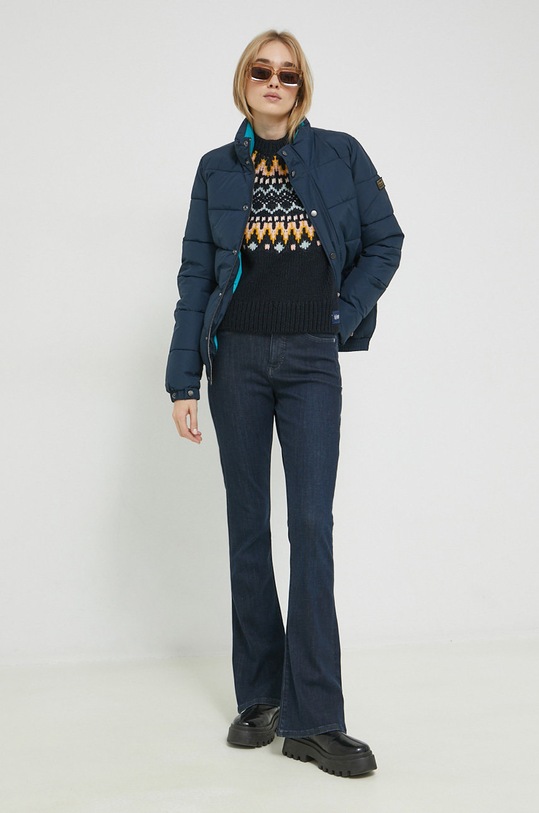 Superdry kurtka W5010967A.L6T granatowy AW22
