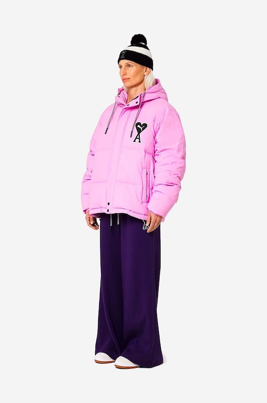 Puma kurtka x AMI Puffer Jacket 535991.88 różowy AW22