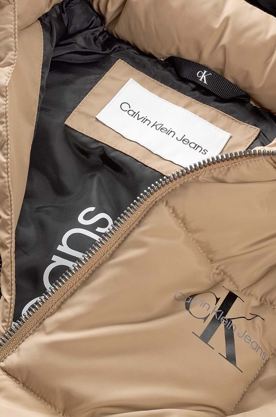 Dziewczynka Calvin Klein Jeans kurtka dziecięca IG0IG01549.9BYY IG0IG01549.9BYY beżowy