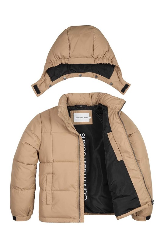 Calvin Klein Jeans kurtka dziecięca IG0IG01549.9BYY beżowy IG0IG01549.9BYY